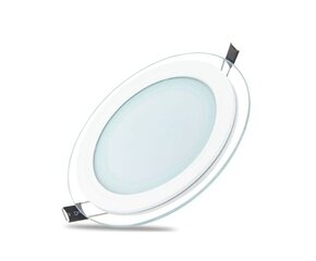 Slim Glass luminaire round (18 W | 3000 K) kaina ir informacija | Lubiniai šviestuvai | pigu.lt