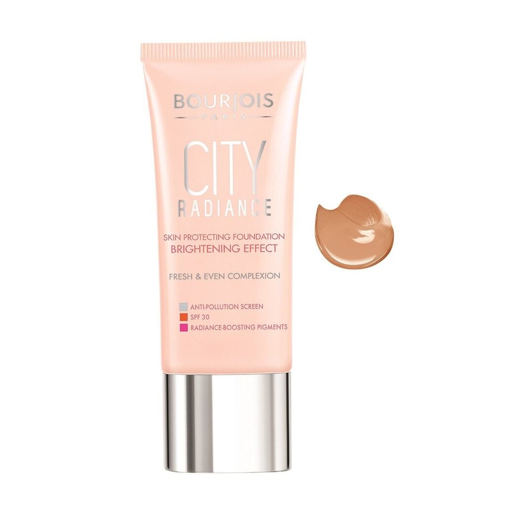 Kreminė pudra Bourjois City Radiance 30 ml, 06 Hale kaina ir informacija | Makiažo pagrindai, pudros | pigu.lt