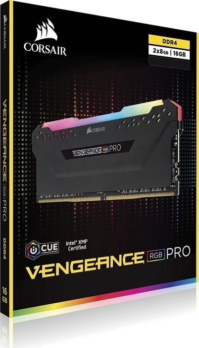 Corsair Vengeance RGB PRO Memory, DDR4, 16GB, 3200MHz, CL14 (CMW16GX4M2C3200C14) цена и информация | Operatyvioji atmintis (RAM) | pigu.lt