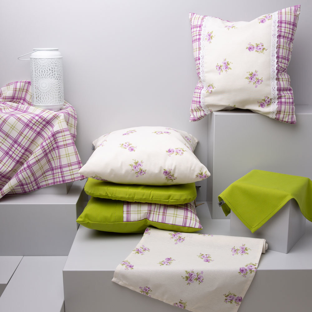 Patio dekoratyvinė pagalvėlė Romantico Purple Anna L088-12LB, 45 x 45 cm kaina ir informacija | Dekoratyvinės pagalvėlės ir užvalkalai | pigu.lt