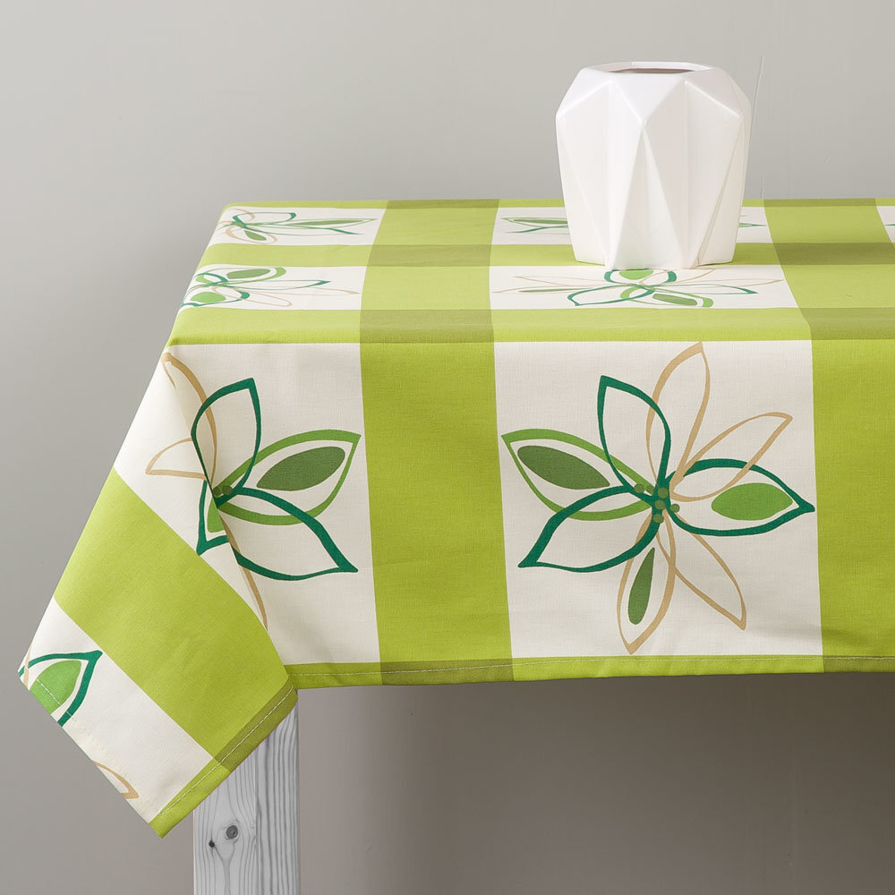 Patio staltiesė Green Flower A025-02HB, 120x80 cm kaina ir informacija | Staltiesės, servetėlės | pigu.lt