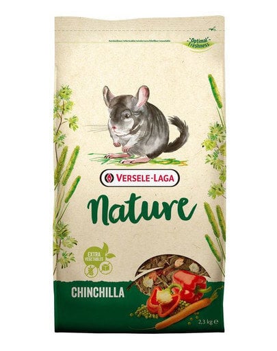 Versele Laga visavertis pašaras šinšiloms Chinchilla Nature, 2,3 kg цена и информация | Graužikų ir triušių maistas | pigu.lt