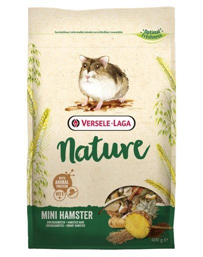 Versele Laga visavertis pašaras miniatiūriniams žiurkėnams Mini Hamster Nature, 0,4 kg kaina ir informacija | Graužikų ir triušių maistas | pigu.lt