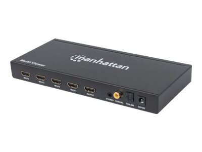 MH 1080p 4-Port HDMI Multiviewer Switch kaina ir informacija | Adapteriai, USB šakotuvai | pigu.lt