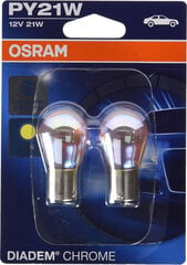 Автомобильная лампочка Osram Diadem Chrome PY21W 12V BAU15S цена и информация | Автомобильные лампочки | pigu.lt