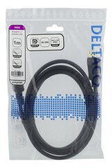 Deltaco DP-1010D, DP, 1 м цена и информация | Кабели и провода | pigu.lt