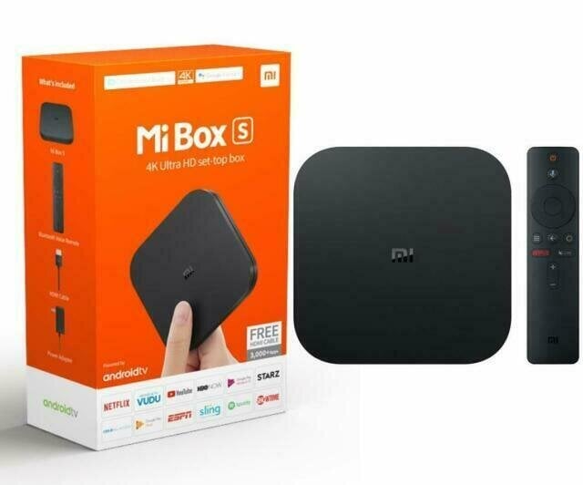 Мультимедийный проигрыватель Медиаплеер Xiaomi Mi TV Box S, черный, Mi TV  Box S цена | pigu.lt