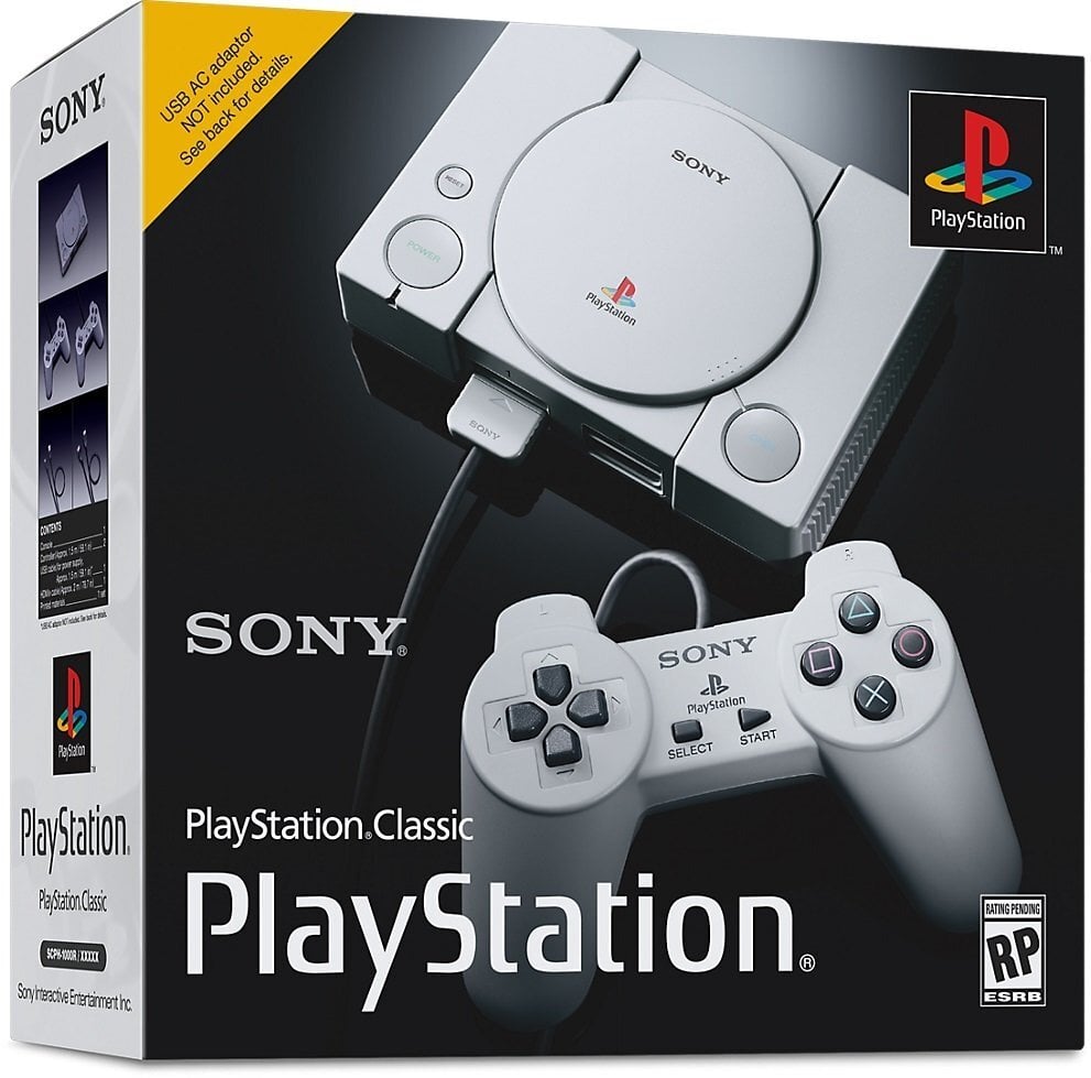 Sony Playstation Classic цена и информация | Žaidimų konsolės | pigu.lt