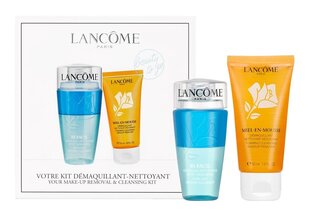 Комплект средств для ухода за лицом Lancome для женщин: средство для снятия макияжа с глаз 75 мл + очищающая пенка для лица 50 мл цена и информация | Средства для очищения лица | pigu.lt