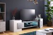TV staliukas Gaelin LED, baltas/pilkas цена и информация | TV staliukai | pigu.lt