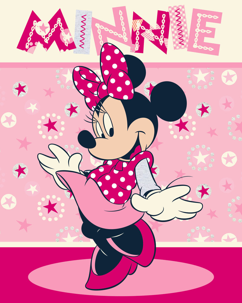 Vaikiškas pledas Minnie Mouse 120x150 cm цена и информация | Lovatiesės ir pledai | pigu.lt