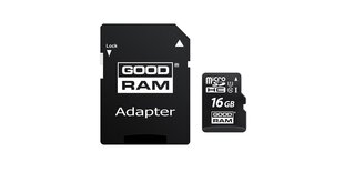 Goodram microSDHC 16GB цена и информация | Карты памяти для телефонов | pigu.lt