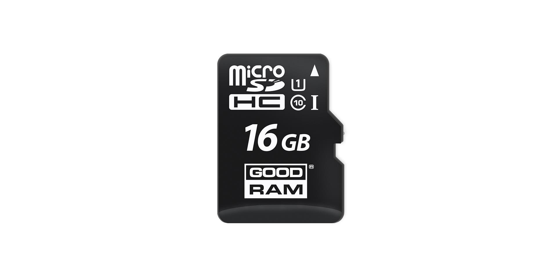 Goodram microSDHC 16GB kaina ir informacija | Atminties kortelės telefonams | pigu.lt