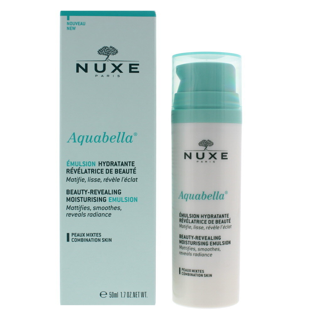 Drėkinamoji veido emulsija Nuxe Aquabella Beauty-Revealing 50 ml kaina ir informacija | Veido kremai | pigu.lt