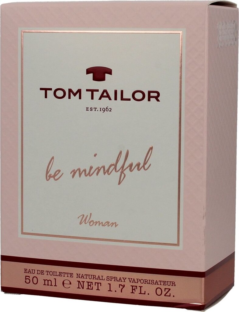 Tualetinis vanduo moterims Tom Tailor Be Mindful Woman EDT 50ml kaina ir informacija | Kvepalai moterims | pigu.lt