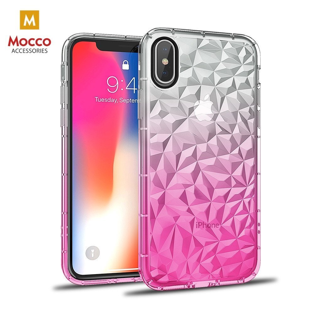 Mocco Trendy Diamonds Silicone Back Case for Samsung J610 Galaxy J6+ (2018) Pink kaina ir informacija | Telefono dėklai | pigu.lt