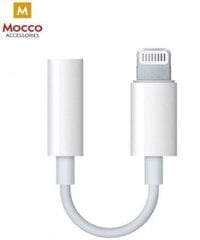 Mocco MMX62ZM/A (A1749) 3.5 mm на Lightning Аудио Адаптер для Apple iPhone 7 / 8 / 7 Plus / 8 Plus / X / XS / XR / XS MAX / Белый (Аналог) цена и информация | Mocco Компьютерные аксессуары | pigu.lt