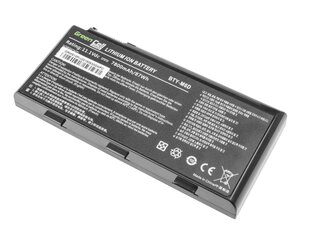 Green Cell PRO Laptop Battery BTY-M6D for MSI GT60 GT70 GT660 GT680 GT683 GT780 GT783 GX660 GX680 GX780 kaina ir informacija | Akumuliatoriai nešiojamiems kompiuteriams | pigu.lt