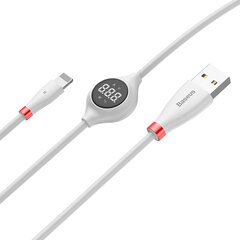 Baseus cable Big Eye (8-pin | 1 m) white цена и информация | Кабели для телефонов | pigu.lt