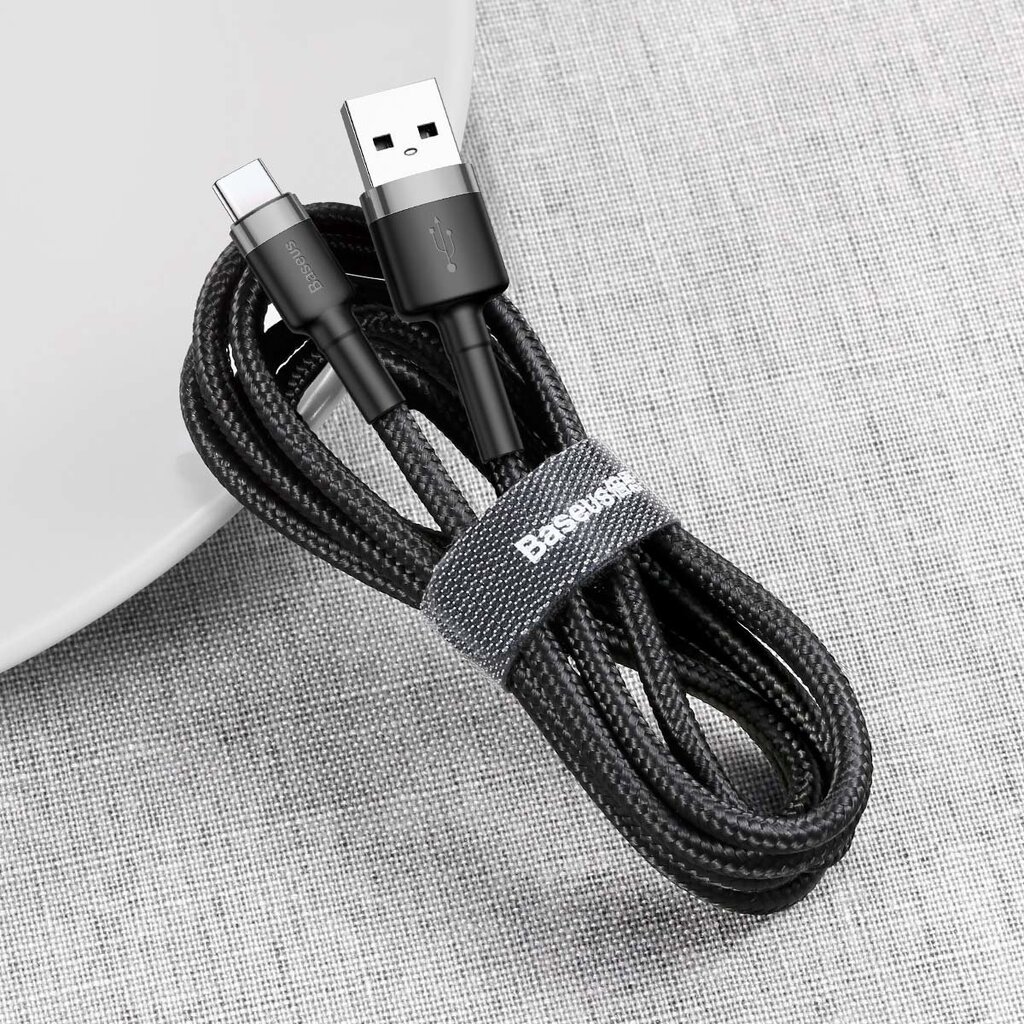 Baseus Durable Nylon Braided Wire, USB - C, 0,5 m kaina ir informacija | Laidai telefonams | pigu.lt