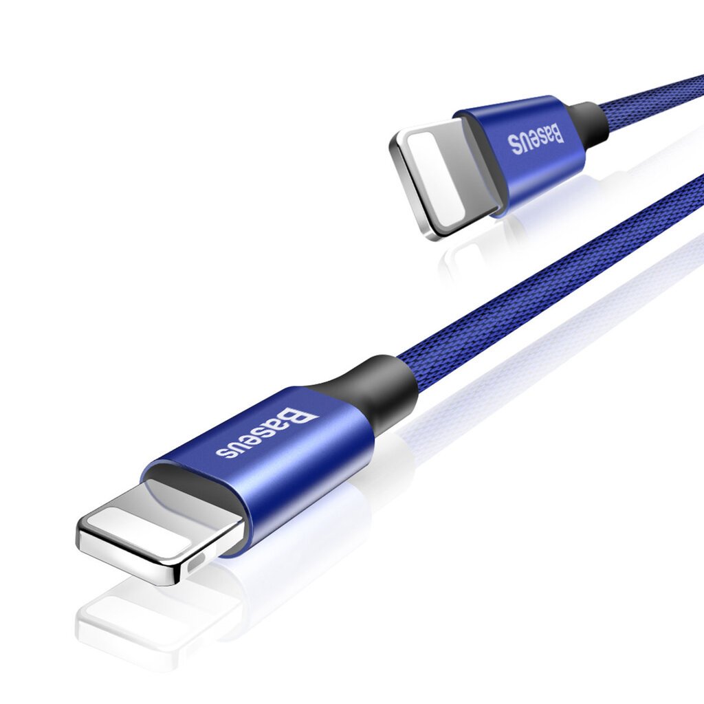 Įkrovimo/duomenų perdavimo laidas USB - Lightning Baseus Yiven 2A, 1,2m, tamsiai mėlynas kaina ir informacija | Laidai telefonams | pigu.lt