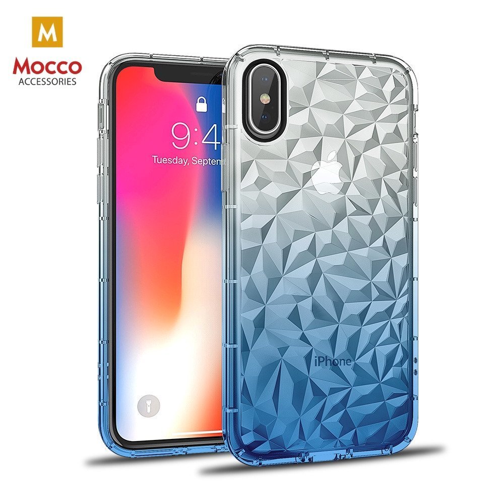 Mocco Trendy Diamonds Silicone Back Case for Samsung G965 Galaxy S9 Plus Blue цена и информация | Telefono dėklai | pigu.lt