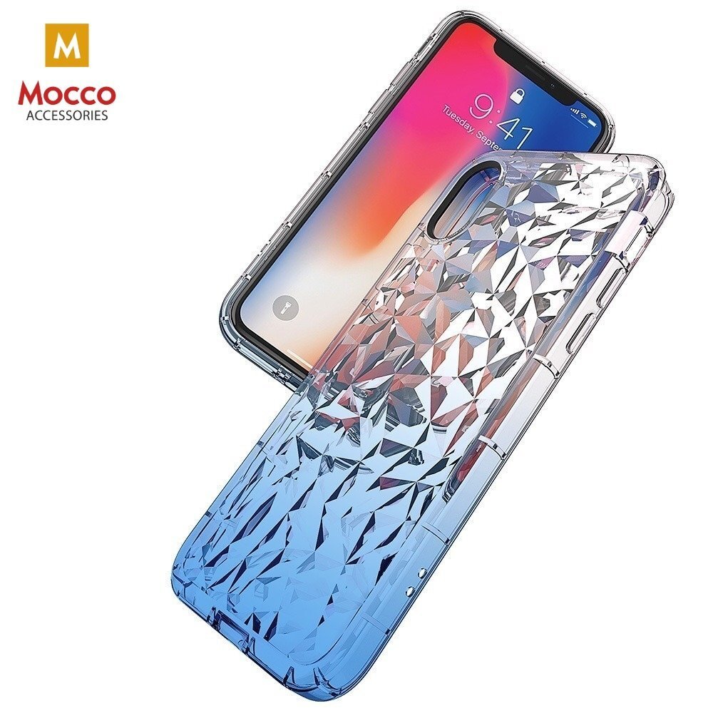 Mocco Trendy Diamonds Silicone Back Case for Samsung G960 Galaxy S9 Blue цена и информация | Telefono dėklai | pigu.lt