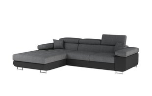Мягкий угловой диван Armando, серый/черный цена и информация | Угловые диваны | pigu.lt