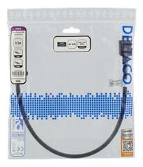 Deltaco HDMI-1005D, HDMI, 0.5 м цена и информация | Кабели и провода | pigu.lt