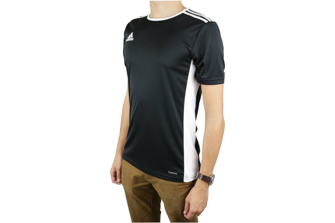 Marškinėliai vyrams Adidas Entrada 18 CF1035, juodi kaina ir informacija | Sportinė apranga vyrams | pigu.lt
