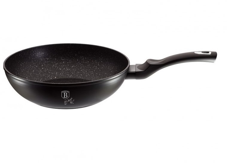 Berlinger Haus keptuvė Marble Coating Wok, 28 cm цена и информация | Keptuvės | pigu.lt