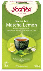 Аюрведический зеленый чай YogiTea® Matcha Lemon, 30.6 г цена и информация | Чай | pigu.lt