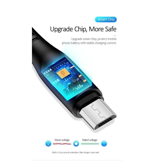 Kabelis Usams SJ268USB01, USB A - micro USB, 1 m цена и информация | Kabeliai ir laidai | pigu.lt