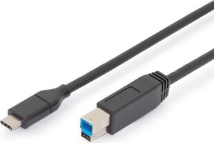 Digitus AK-300149-018-S, USB-C/USB-B, 1.8 м цена и информация | Кабели и провода | pigu.lt