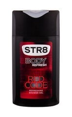 Освежающий гель для душа STR8 Red Code для мужчин 250 мл цена и информация | Масла, гели для душа | pigu.lt