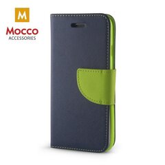 Mocco Fancy Book Case For Apple iPhone XS / X Blue - Green kaina ir informacija | Telefono dėklai | pigu.lt