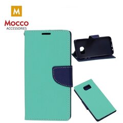 Mocco Fancy Book Case For Apple iPhone XS / X Mint / Blue kaina ir informacija | Telefono dėklai | pigu.lt