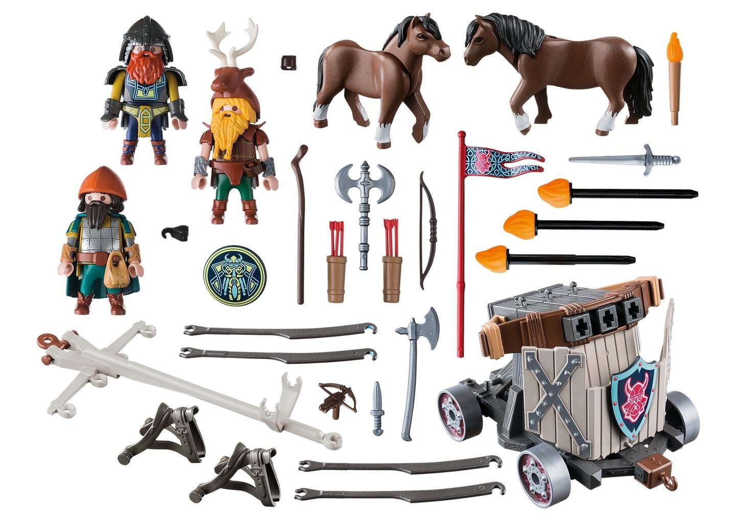 9341 PLAYMOBIL® Knights, Катапульта и лошади цена | pigu.lt