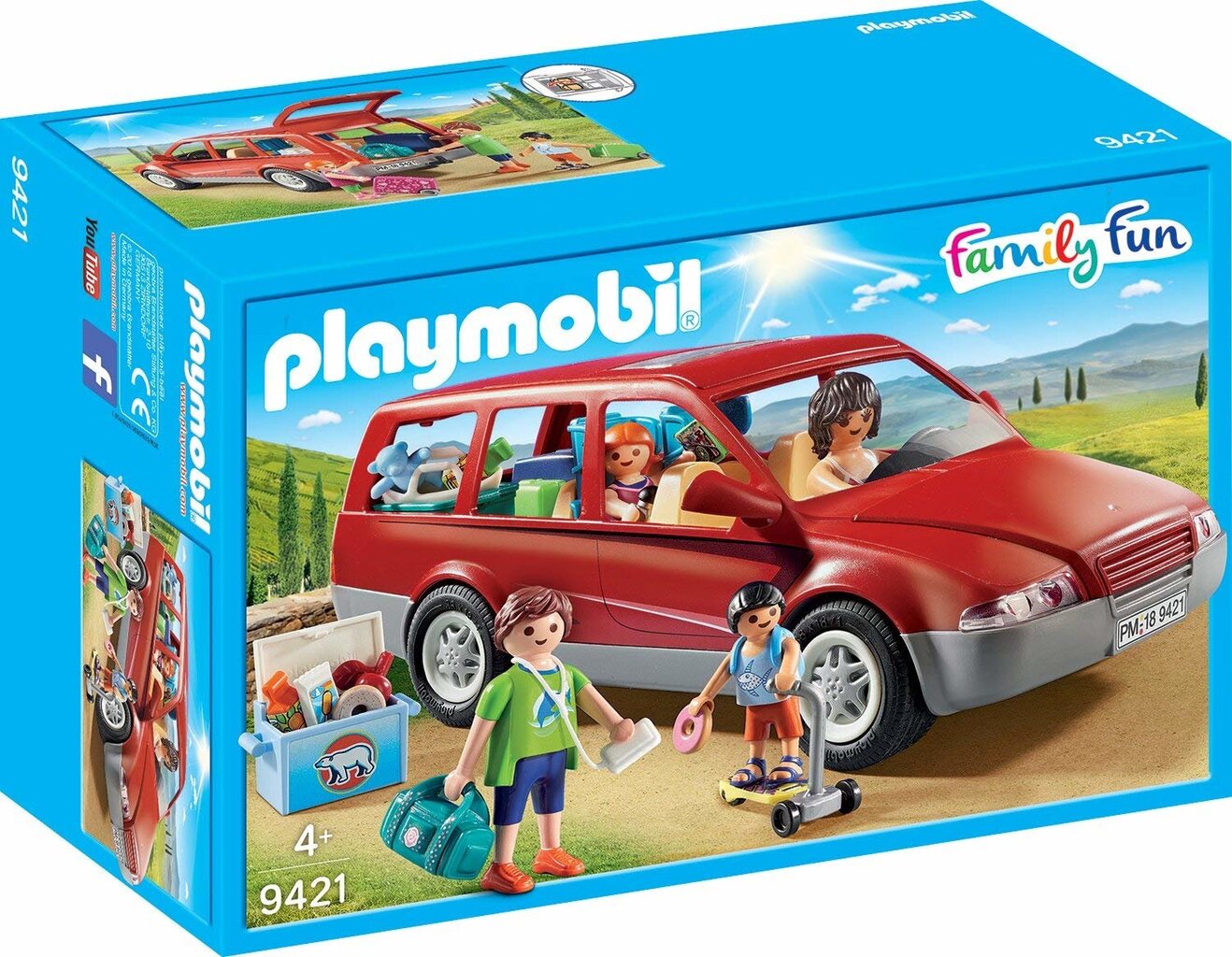 9421 PLAYMOBIL® Family Fun, Šeimos automobilis цена и информация | Konstruktoriai ir kaladėlės | pigu.lt