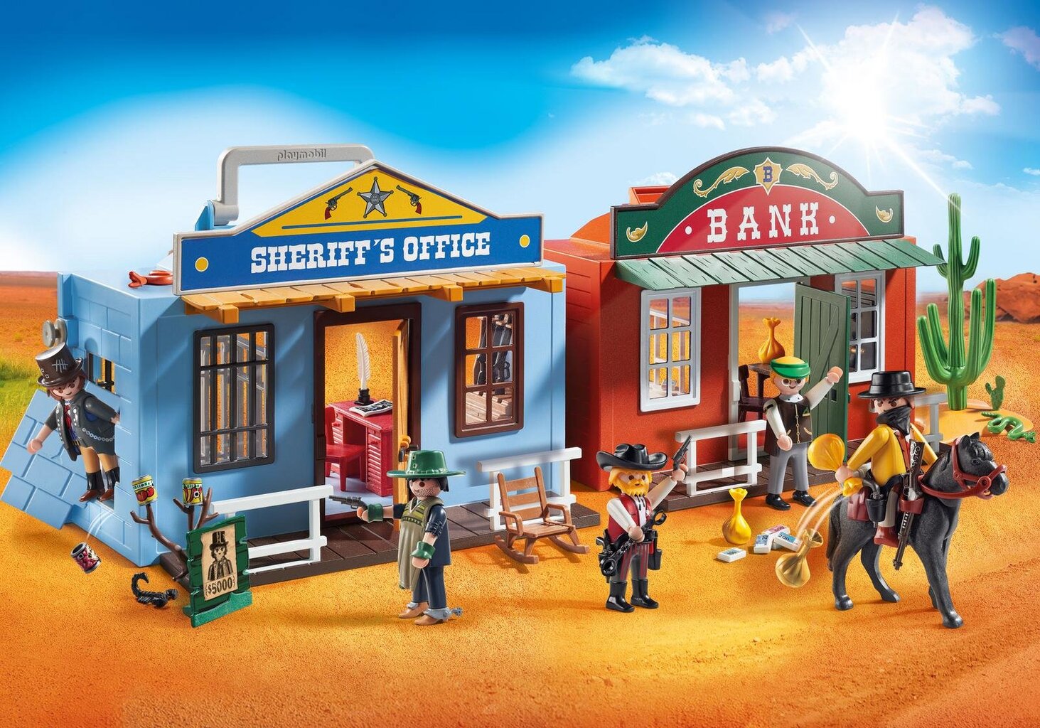 70012 PLAYMOBIL® Western, Kaubojų miestelis kaina ir informacija | Konstruktoriai ir kaladėlės | pigu.lt