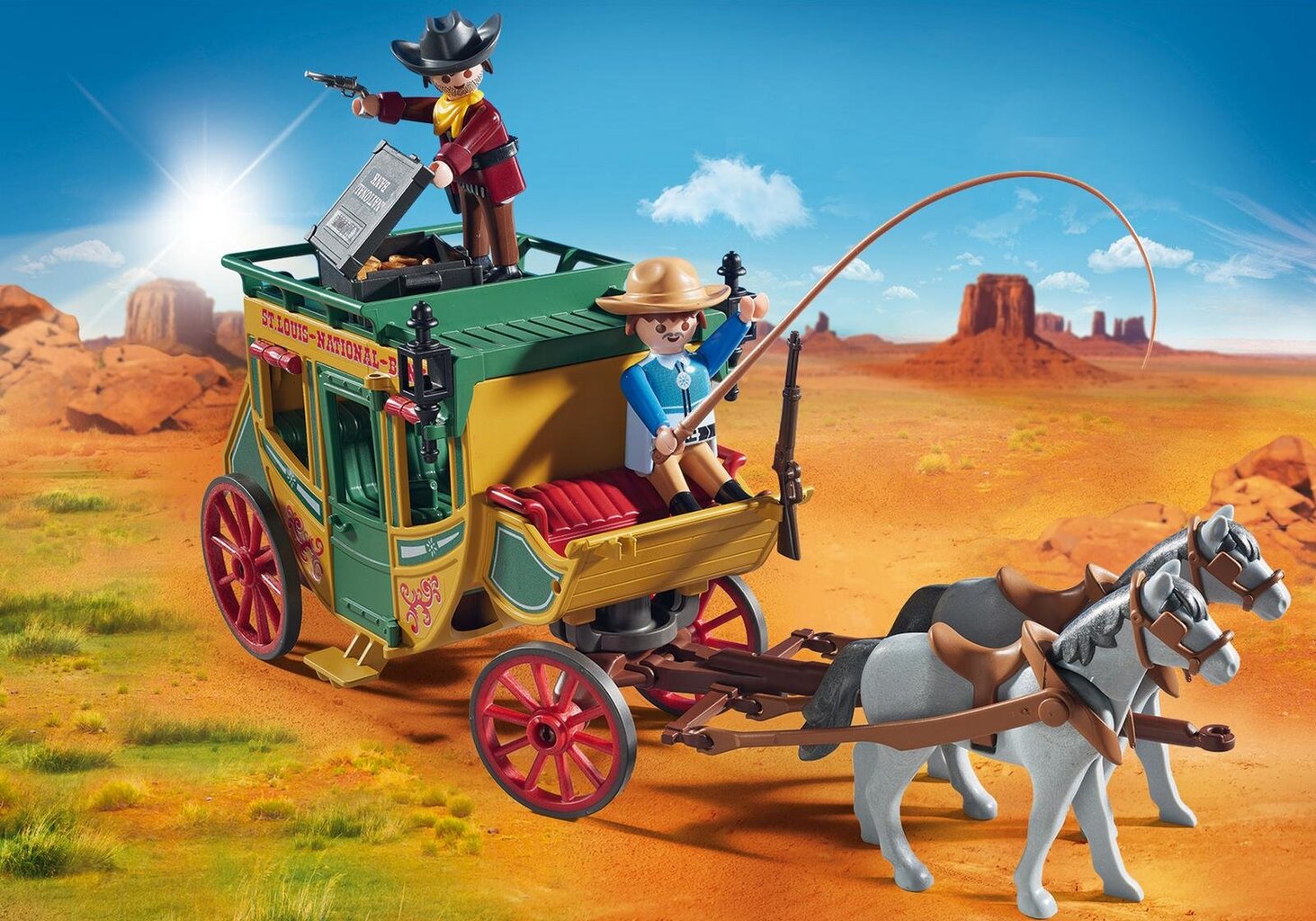 70013 PLAYMOBIL® Western, Kaubojų diližanas kaina ir informacija | Konstruktoriai ir kaladėlės | pigu.lt