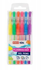 Удобные гелевые ручки с флуоресцентными чернилами, набор из 6 цветов цена и информация | Письменные принадлежности | pigu.lt