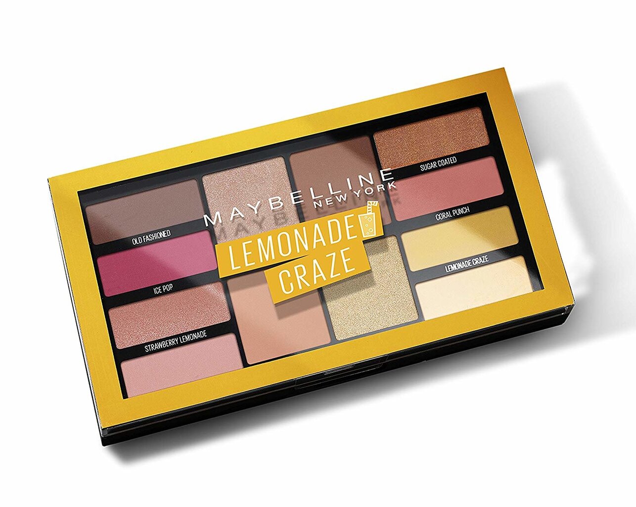 Akių šešėlių paletė Maybelline New York, 01 Lemonade Craze, 12 g kaina ir informacija | Akių šešėliai, pieštukai, blakstienų tušai, serumai | pigu.lt