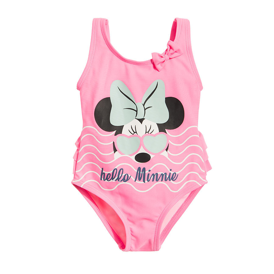 Cool Club maudymosi kostiumėlis mergaitėms Pelytė Minė (Minnie Mouse), LCG1806728 kaina ir informacija | Maudymosi kostiumėliai, šortai kūdikiams | pigu.lt