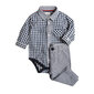 Cool Club komplektas: smėlinukas-marškiniai ilgomis rankovėmis ir kelnės berniukams, CCB1805411-00 kaina ir informacija | Komplektai kūdikiams | pigu.lt