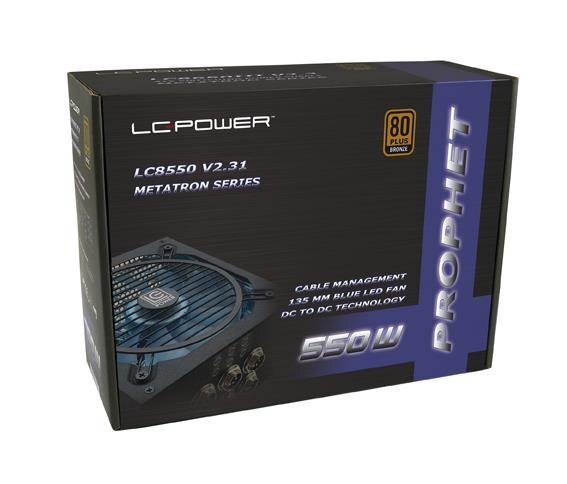 LC Power LC8550 PC kaina ir informacija | Maitinimo šaltiniai (PSU) | pigu.lt