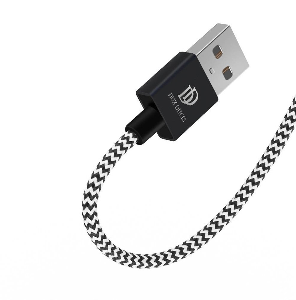 Dux Ducis K-ONE Series USB / Lightning 2.1A 1m laidas, Juoda kaina ir informacija | Laidai telefonams | pigu.lt