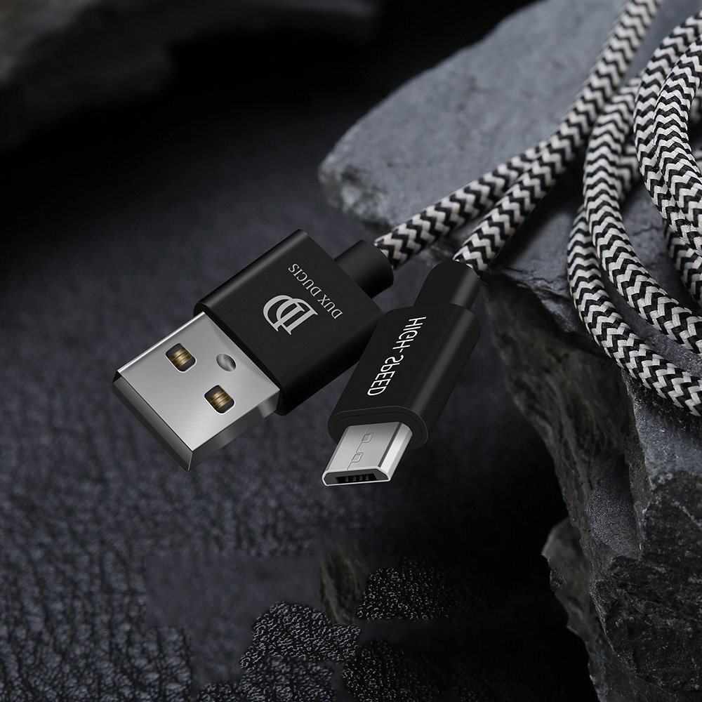 USB kabelis Dux Ducis K-ONE microUSB FastCharging 0.25m kaina ir informacija | Laidai telefonams | pigu.lt