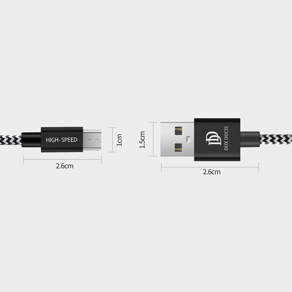 Kabelis Dux Ducis K-ONE Series USB / micro USB Cable 2.1A, 2m kaina ir informacija | Laidai telefonams | pigu.lt