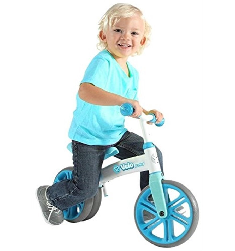 Balansinis dviratis YVOLUTION YVelo Junior 4L CL 2PK, mėlynas, 100522 цена и информация | Balansiniai dviratukai | pigu.lt